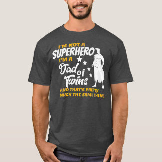 Camiseta Pai de gêmeos Engraçado Presente para Gêmeos Pai