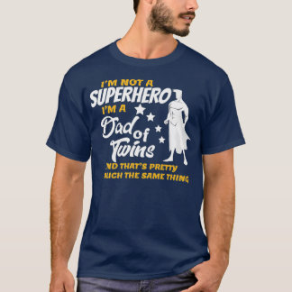 Camiseta Pai de gêmeos Engraçado Presente para Gêmeos Pai