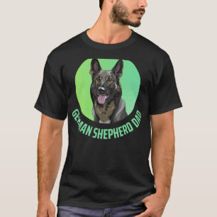 Camiseta Pai De german shepherd Para Pentes De Cachorro