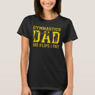 Camiseta Pai De Ginástica De Mens Ela Sacudir Que Eu Pago P
