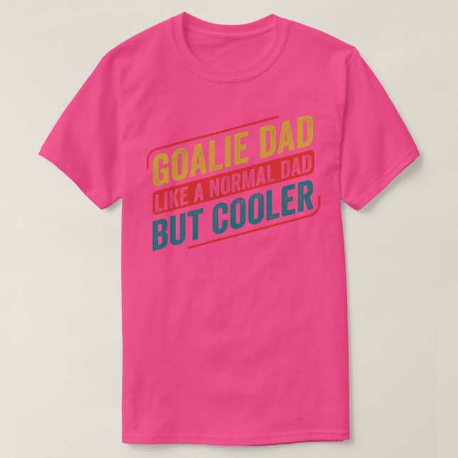 Camiseta Pai de goleiro de goleiro de hóquei em gelo (Frente do Design)