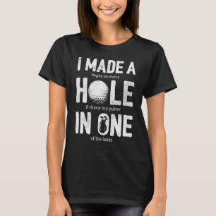 Camiseta Pai De Golfe Buraco Em Um Jogador De Golfe
