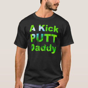 Camiseta Pai de Golfe do Mens Kick Putt