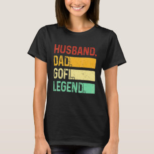 Camiseta Pai de golfe do Pai 1 da legenda do marido