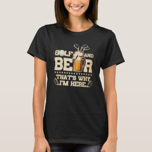 Camiseta Pai de golfe e cervejas, Dia de os pais de Piada