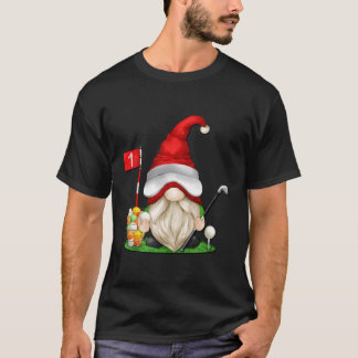 Camiseta Pai De Golfe Engraçado Gnomo Para Homens Gráfico D