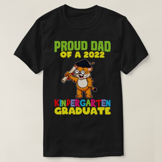 Camiseta Pai de Graduação Orgulhoso 2022 Formando 2 para ja (Frente do Design)