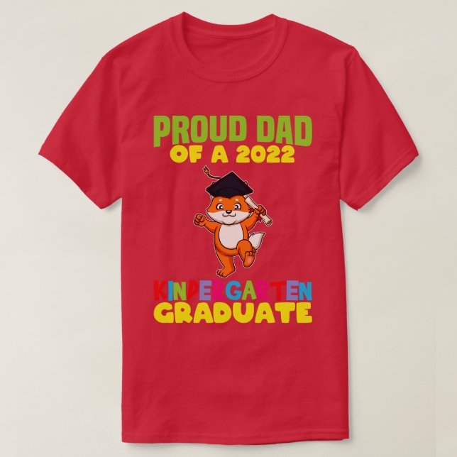 Camiseta Pai de Graduação Orgulhoso 2022 Formando do Jardim (Frente do Design)