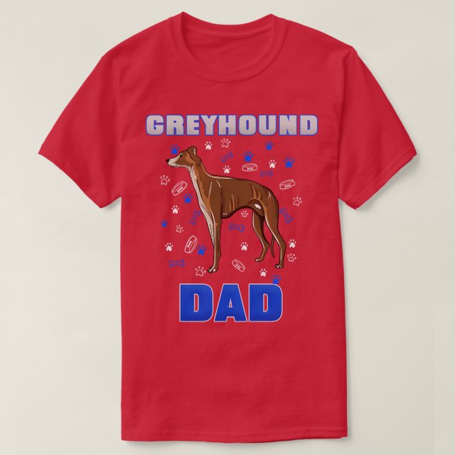 Camiseta Pai de Greyhound (Frente do Design)