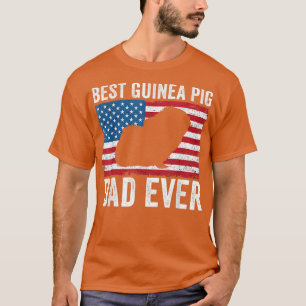 Camiseta Pai De Guiné Bandeira Americana Engraçado Guiné Pi