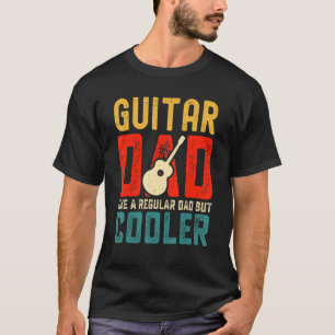 Camiseta Pai de Guitarra Como Um Normal Mas Mais Legal Retr