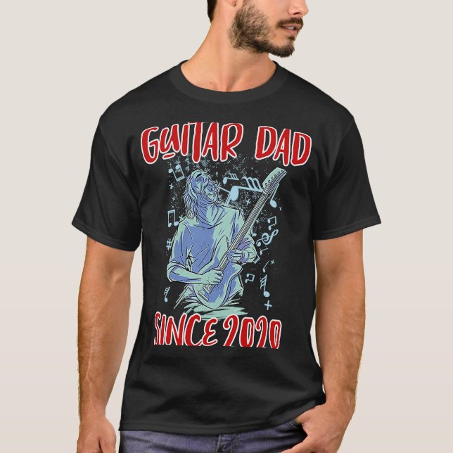 Camiseta Pai de guitarra desde 2020  1 (Frente)