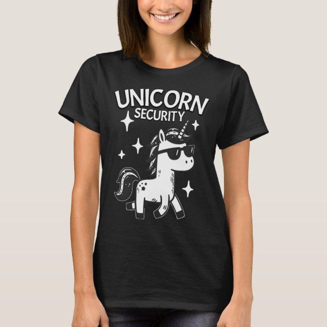 Camiseta Pai de Halloween Mãe Filha Pais Costume Unicorn (Frente)