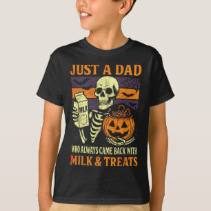 Camiseta Pai De Halloween Que Veio Com Tratamentos Com Leit
