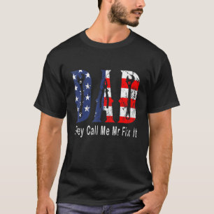 Camiseta Pai De Handyman Chamam-Me Sr. Fix It Reparman Gift