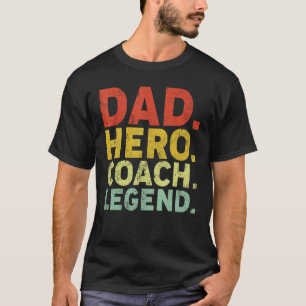 Camiseta Pai de Herói Pai do Treinador de Legenda do Trein