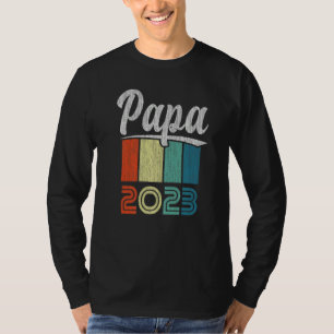 Camiseta Pai de homem 2023 Novo pai 2023 Nascimento do bebê