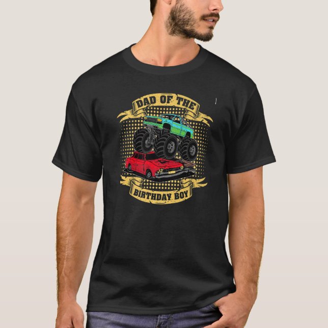 Camiseta Pai De Homens Do Passageiro Do Monstro De Aniversá (Frente)