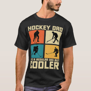 Camiseta Pai de hóquei como regular, mas mais legal, Vintag