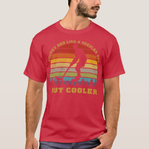 Camiseta Pai de hóquei como um pai normal, mas engraçadinho