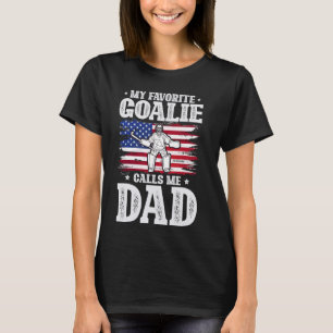 Camiseta Pai De Hóquei De Campo Goalie De Pai De Um Jogo De