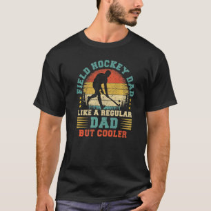 Camiseta Pai De Hóquei Em Campo De Vintage Do Hockey Com Ho
