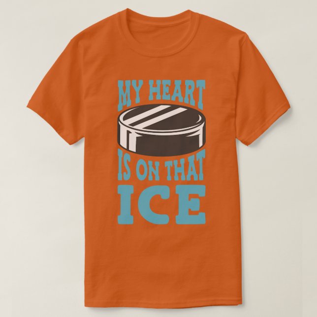 Camiseta Pai de Hóquei em Gelo (Frente do Design)