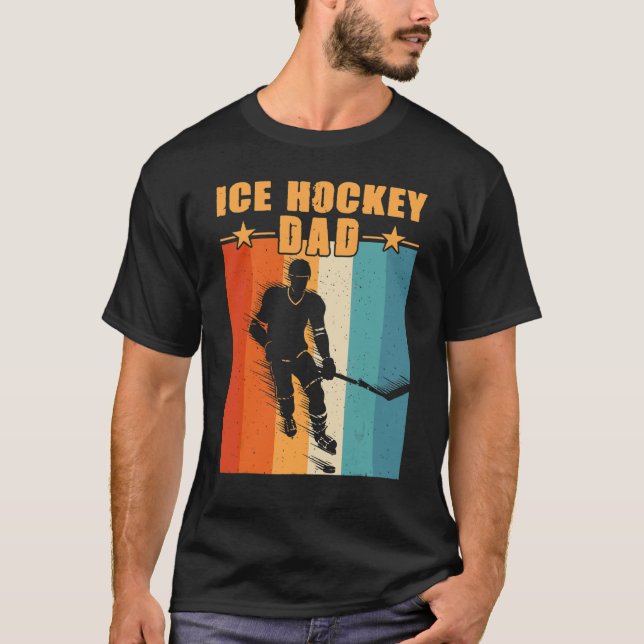 Camiseta Pai de Hóquei em Gelo (Frente)