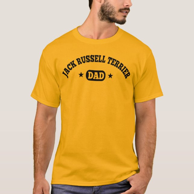 Camiseta Pai de Jack Russell Terrier (Frente)