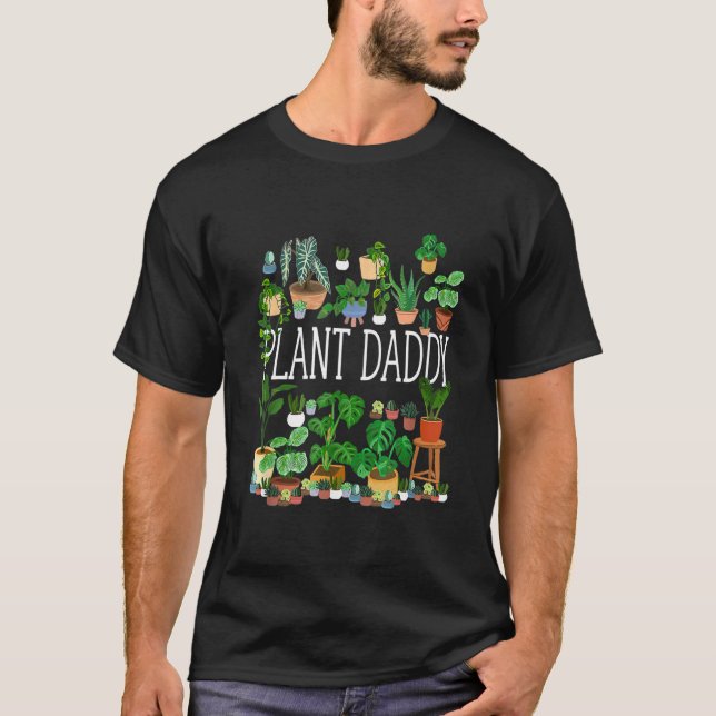 Camiseta Pai de jardinagem de folha de Pai engraçado (Frente)