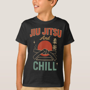 Camiseta Pai de Jiu Jitsu Pai Retrô Vintage Alguns Pais Jog