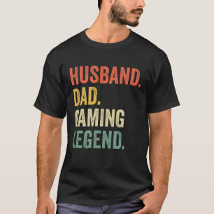 Camiseta Pai De Jogador Funny Husband Pai Legenda De Vídeo