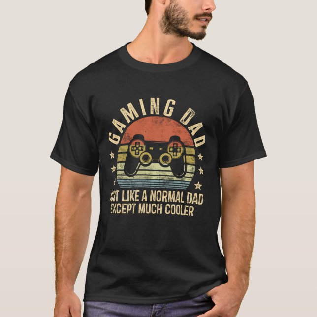 Camiseta Pai De Jogos Como Um Pai Normal, Exceto Muito Lega (Frente)