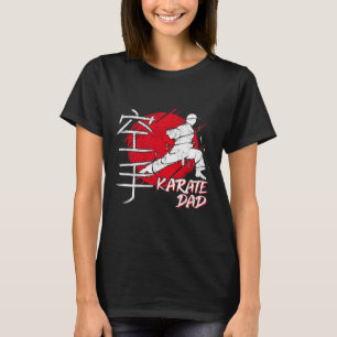 Camiseta Pai de Karatê Fonte Sol Japonês Karatê Dojo Artes