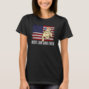 Camiseta Pai de laboratório amarelo Labrador Retriever Ret