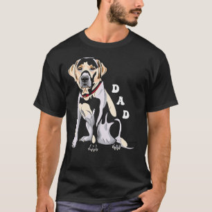 Camiseta Pai de laboratório Fox Yellow Labrador Retriever