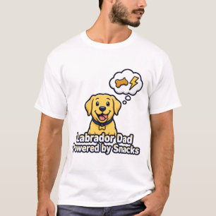 Camiseta Pai de Labrador Energizado por Petiscos