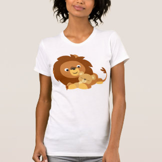 Camiseta Pai de Leão de Cartoon e Camiseta-de-Ferro