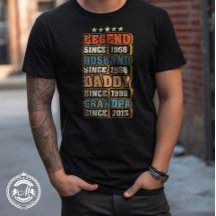 Pai de lenda Marido Avô Personalizado T-Shirt
