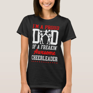 Camiseta Pai de líder de torcida Orgulhosamente sou um pai