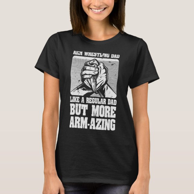 Camiseta Pai de Luta de Braço de Mens (Frente)