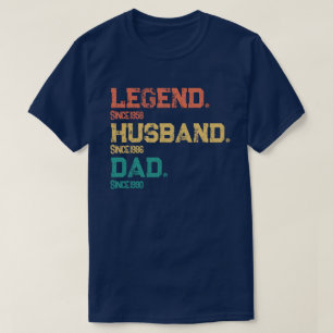 Camiseta Pai de marido personalizado de legenda - Datas per