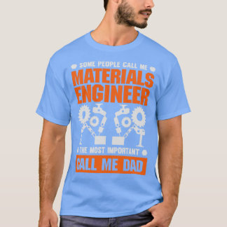 Camiseta Pai de materiais Engenheiro Padre Gift