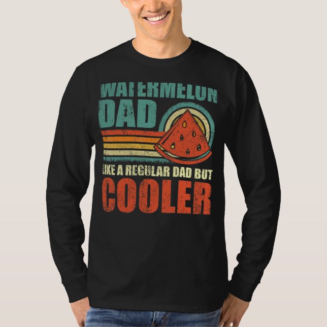 Camiseta Pai De Melancia De Mens Como Um Pai Regular, Mas M (Frente)