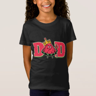 Camiseta Pai de Melancia Design - Fruta Engraçada de Melão