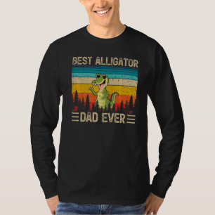 Camiseta Pai De Melhor Alligador De Vintage De Mens Alligat