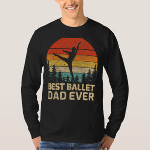 Camiseta Pai de Melhor Balé de Imagem de Mens Retro