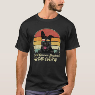 Camiseta Pai De Melhor German shepherd Alguma Vez Vintage -