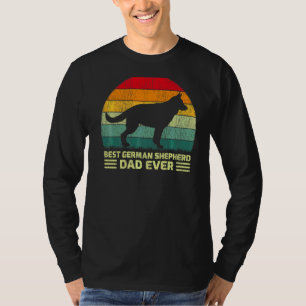 Camiseta Pai De Melhor German shepherd Da Vintage Retro Men