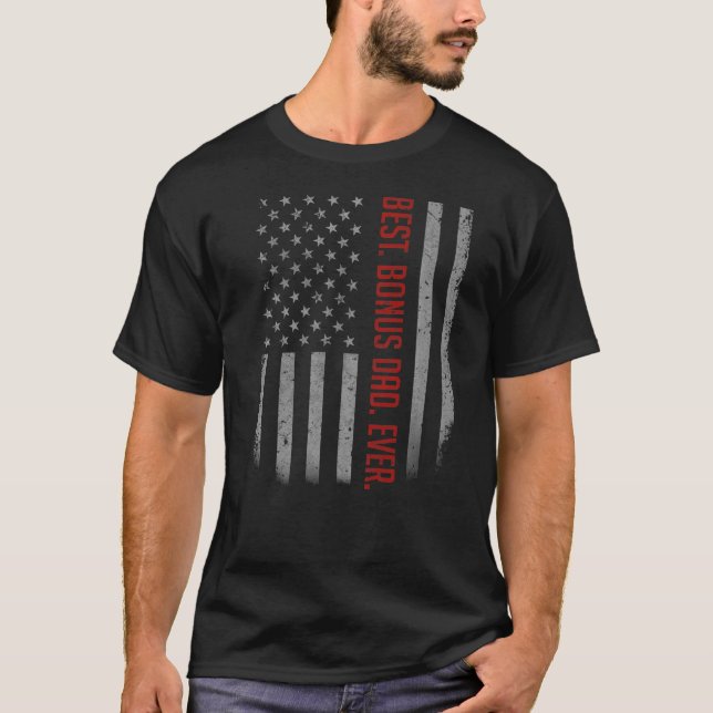 Camiseta Pai De Melhores Bônus Para Faes Da América (Frente)